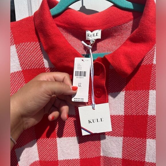 Anthropologie KULE The Brie Knit Sweater Polo Shirt NWT - Picture 9 of 13